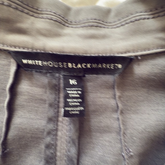 White House Black Market WHBM-Trophy Blazer Casual-Grey-Women's-Size 16 - Picture 6 of 15